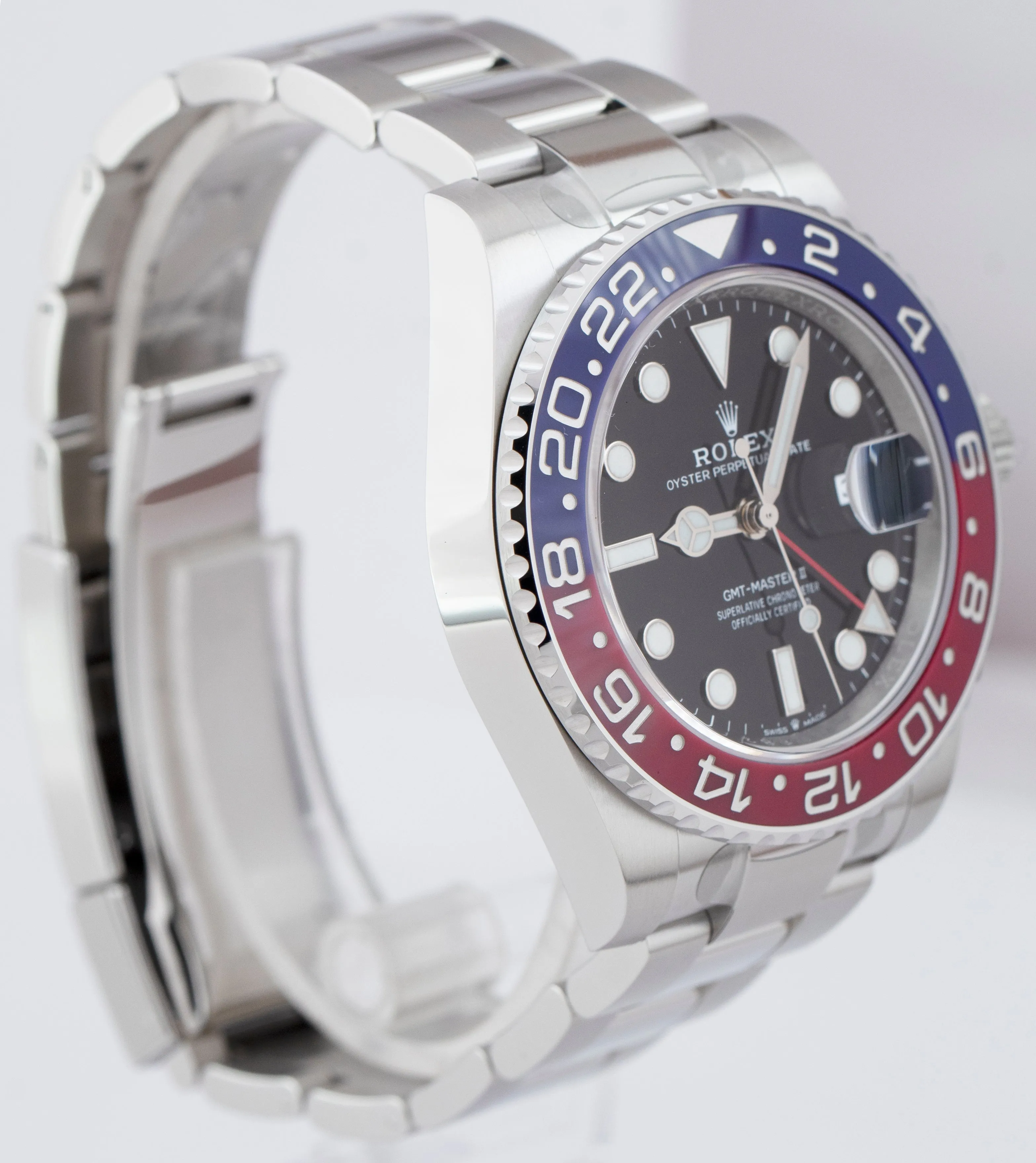 NEW SEPT 2022 Rolex GMT-Master II Ceramic PEPSI OYSTER BRACELET 40mm 126710 BLRO