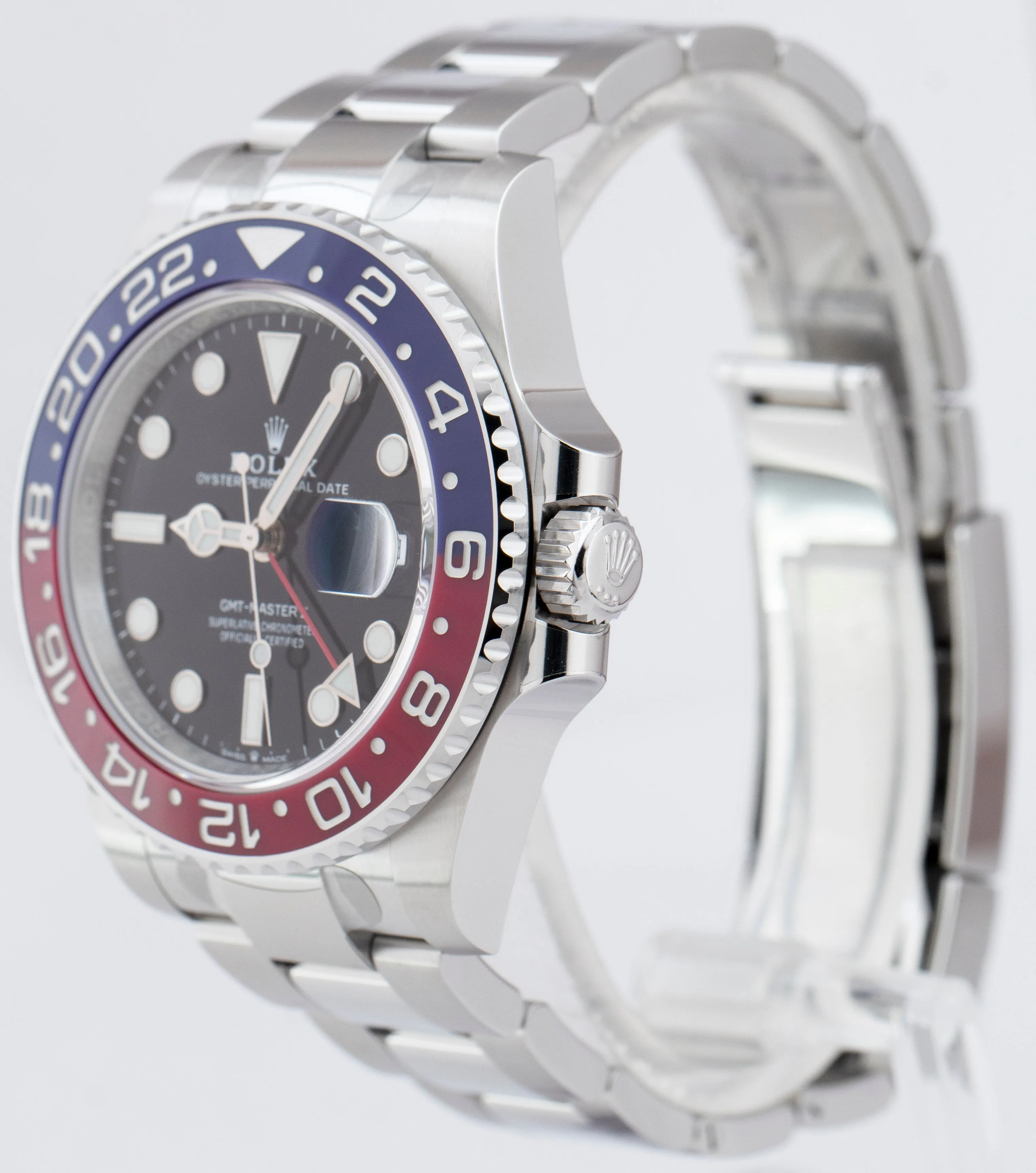 NEW SEPT 2022 Rolex GMT-Master II Ceramic PEPSI OYSTER BRACELET 40mm 126710 BLRO