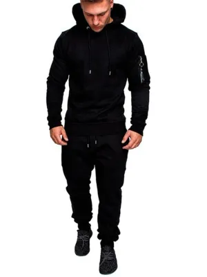 New Sporty Hoodies Sweatpants 2 Pieces Tracksuit