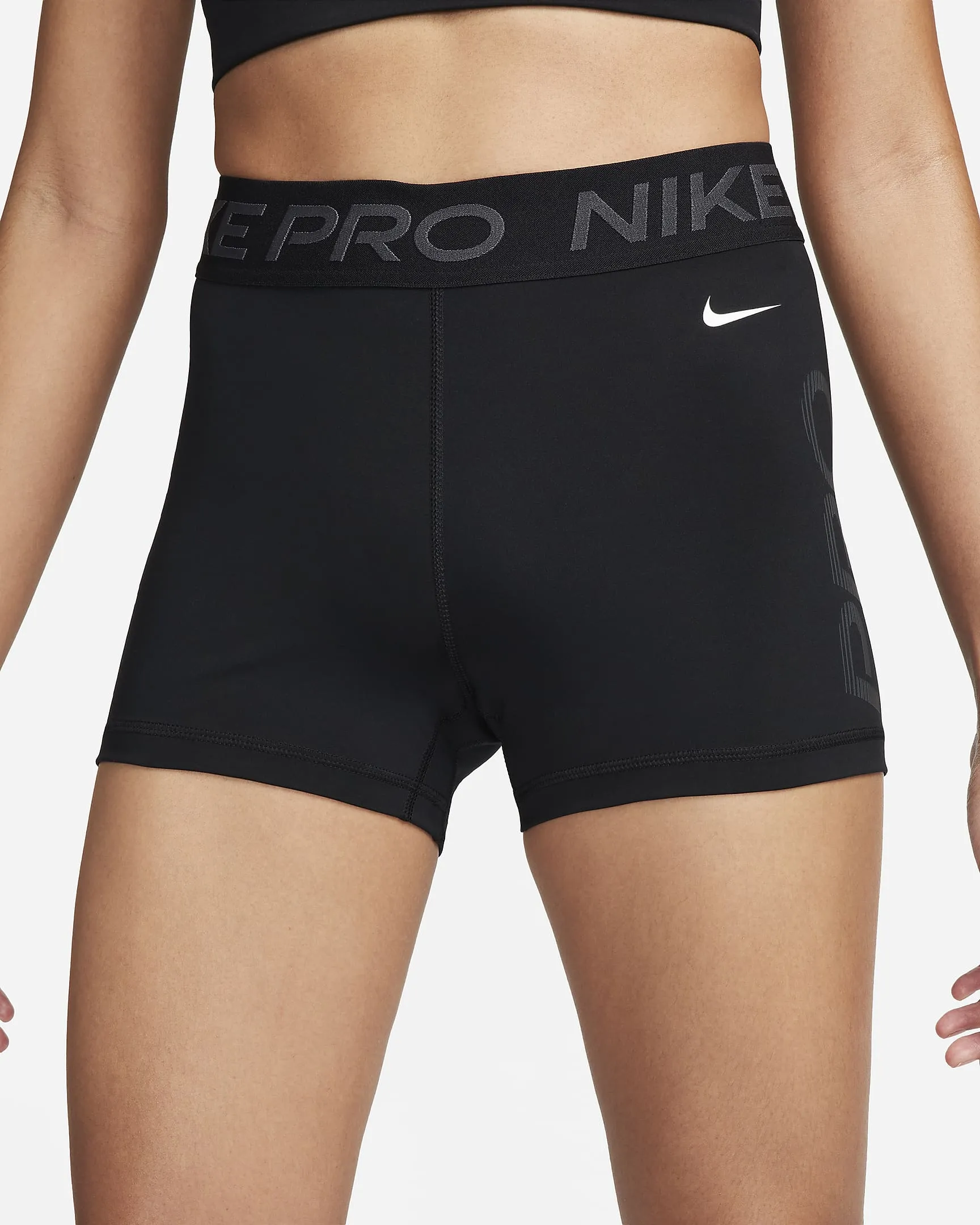 Nike Pro Women's Mid-Rise 3" Graphic Shorts