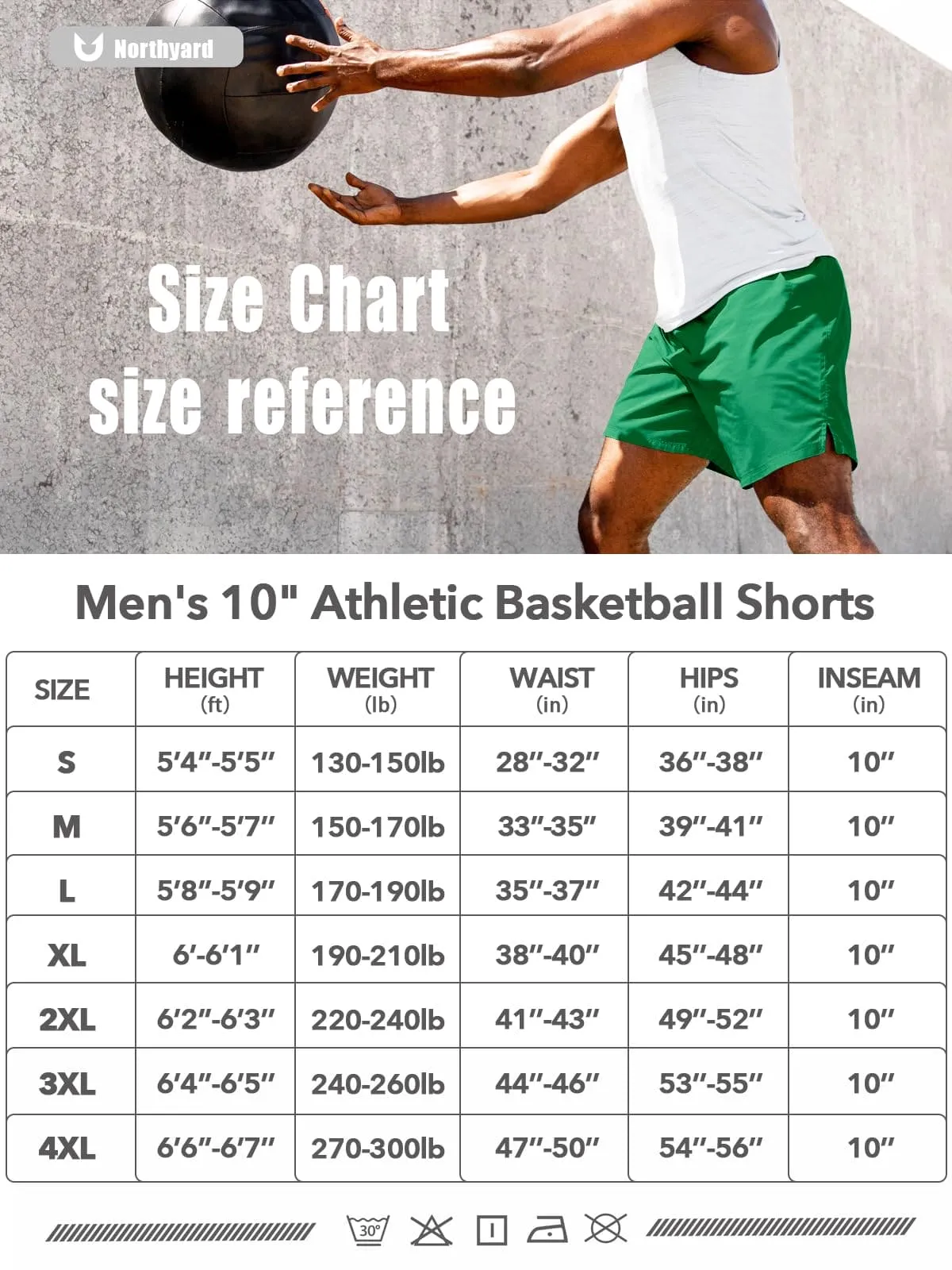 NORTHYARD Men's 10" Athletic Basketball Shorts Workout Gym Quick Dry Shorts Lightweight Mesh Training Shorts for Men Exercise Green