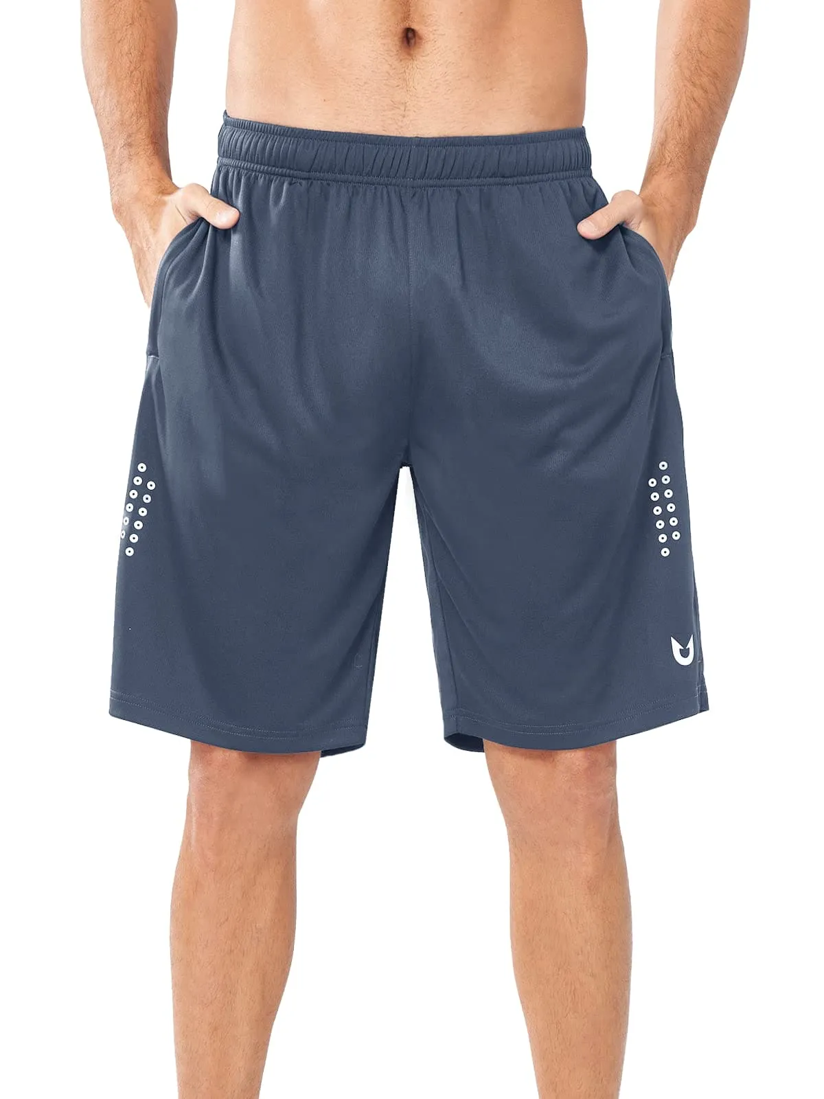 NORTHYARD Men's 10" Athletic Basketball Shorts Workout Gym Quick Dry Shorts Lightweight Mesh Training Shorts for Men Exercise
