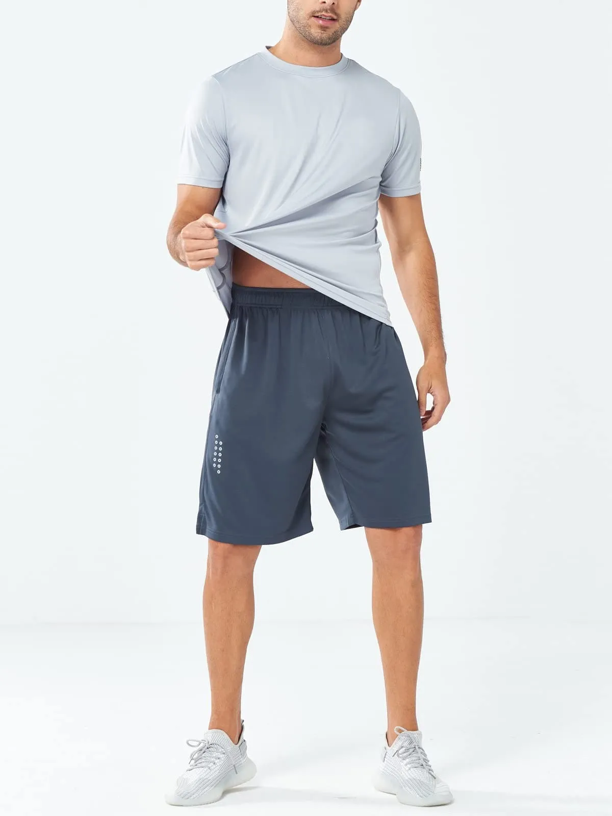 NORTHYARD Men's 10" Athletic Basketball Shorts Workout Gym Quick Dry Shorts Lightweight Mesh Training Shorts for Men Exercise