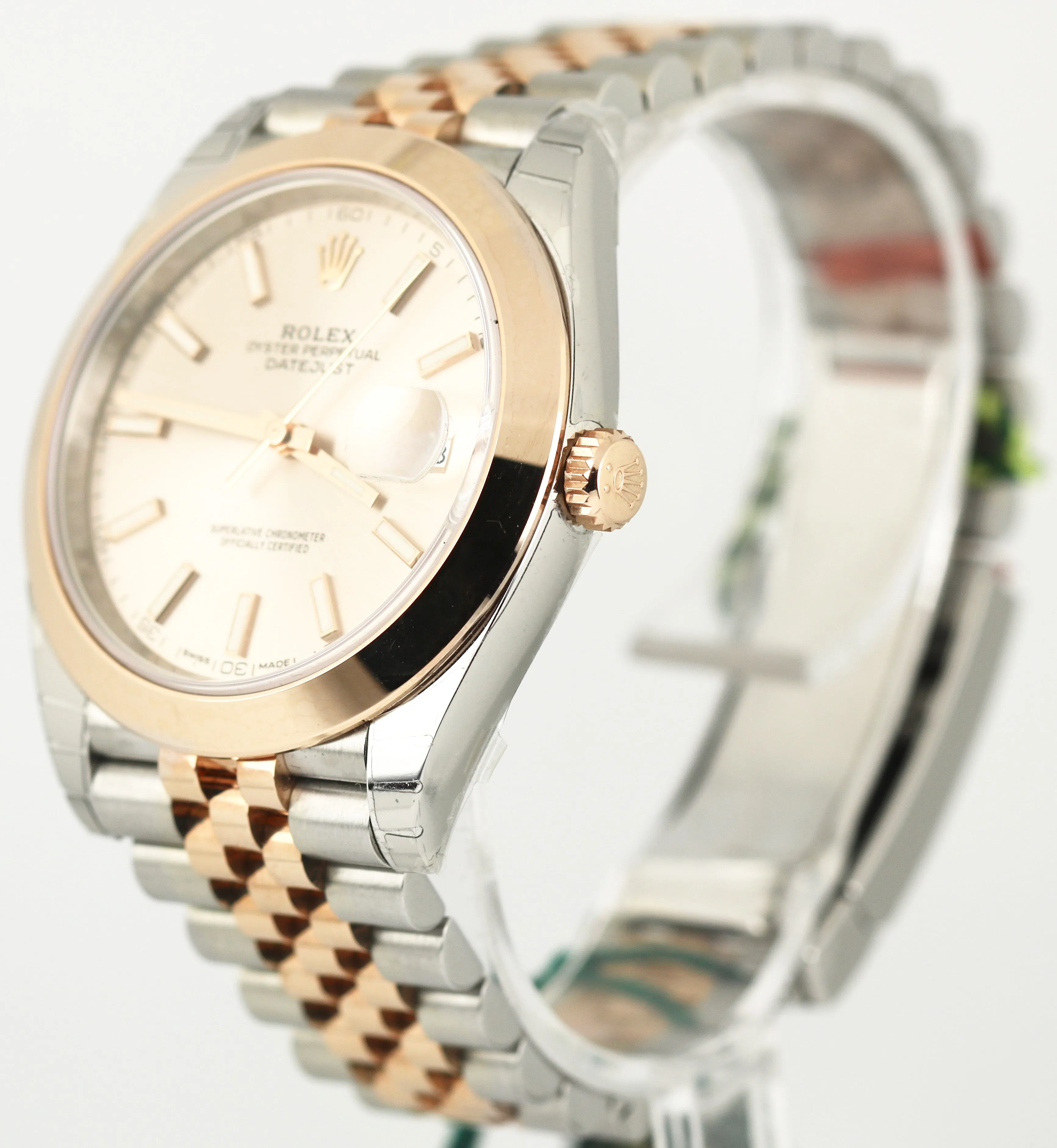 NOS 2017 Rolex DateJust 41 126301 Sundust Smooth Everose Gold Two-Tone Jubilee