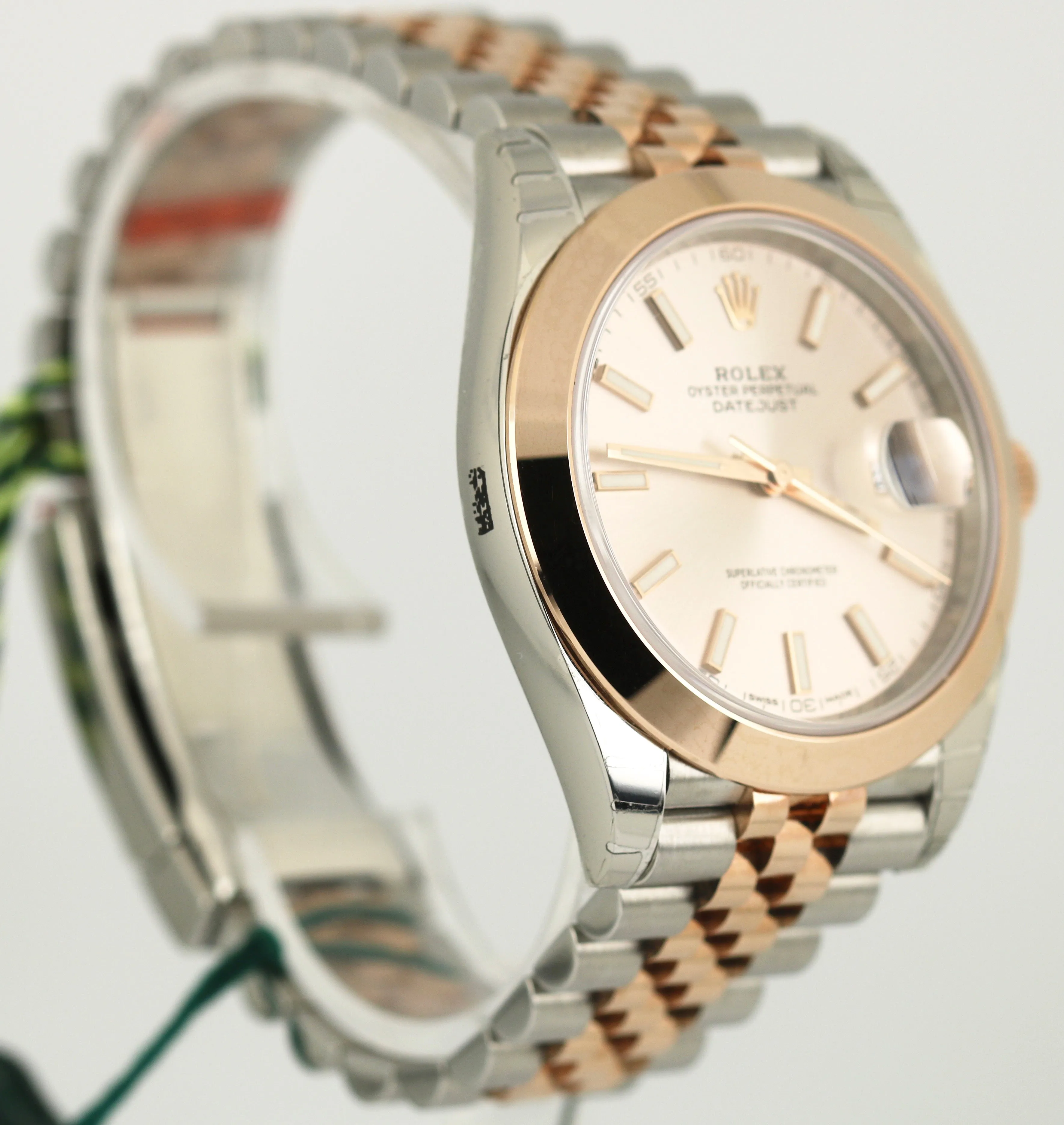 NOS 2017 Rolex DateJust 41 126301 Sundust Smooth Everose Gold Two-Tone Jubilee