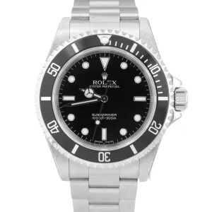 NOS STICKERED NEW Rolex Submariner 14060 M No-Date 40mm Stainless Steel Watch