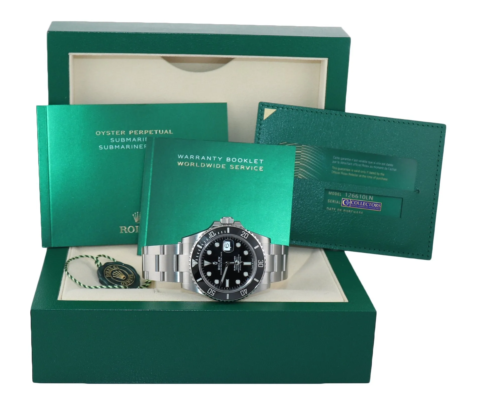 NOV 2021 NEW PAPERS Rolex Submariner 41mm Ceramic Bezel 126610 Watch Box