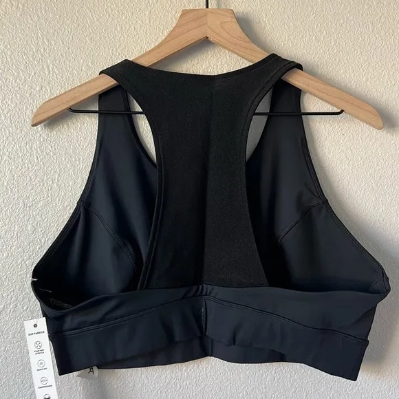 NWT Good American Black Core Power Sports Bra- Size 2X