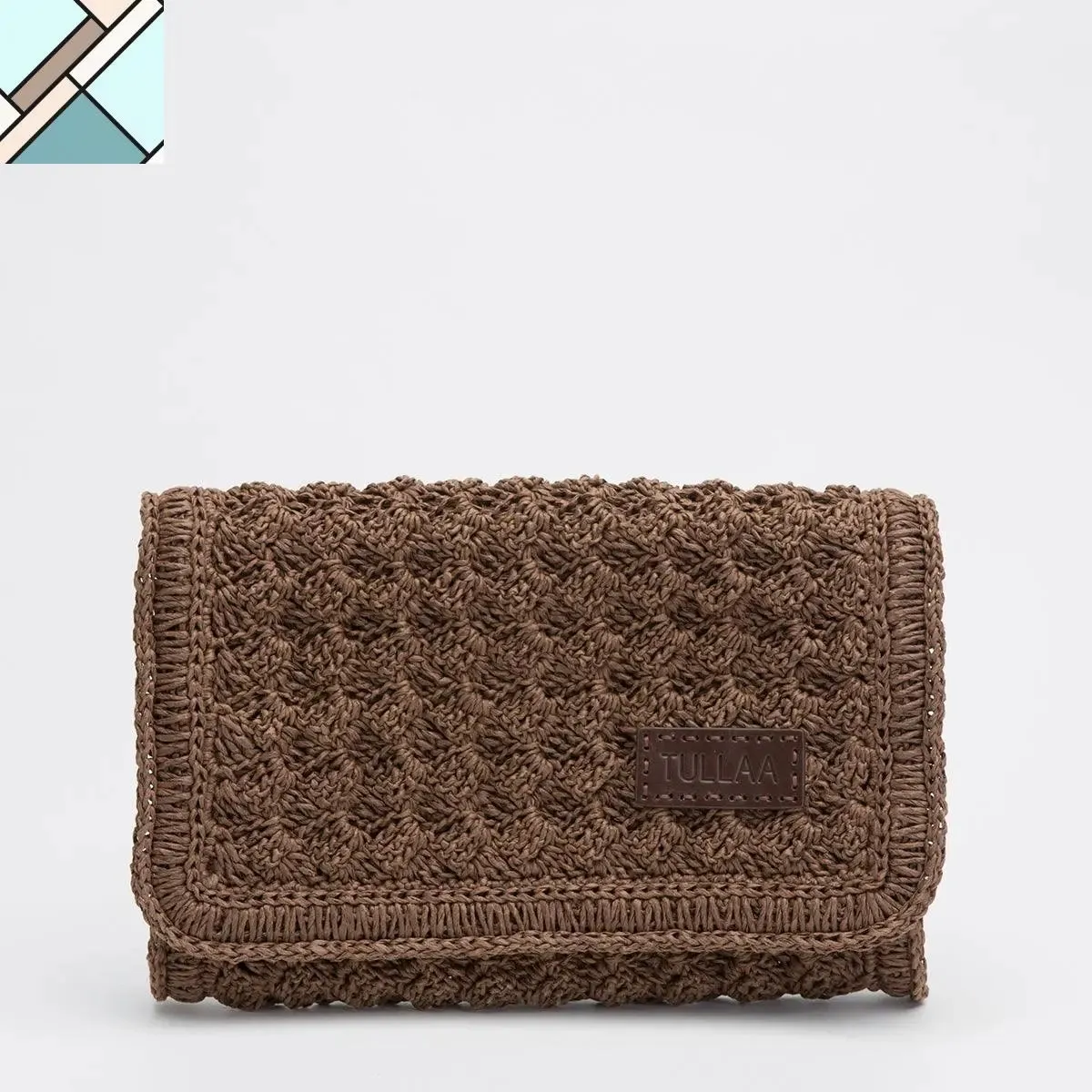 Odina Straw Clutch Handbag