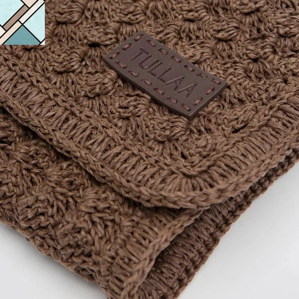 Odina Straw Clutch Handbag
