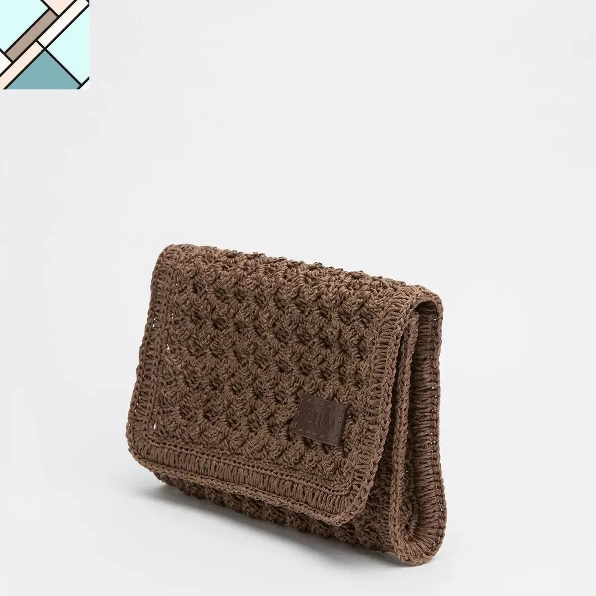 Odina Straw Clutch Handbag