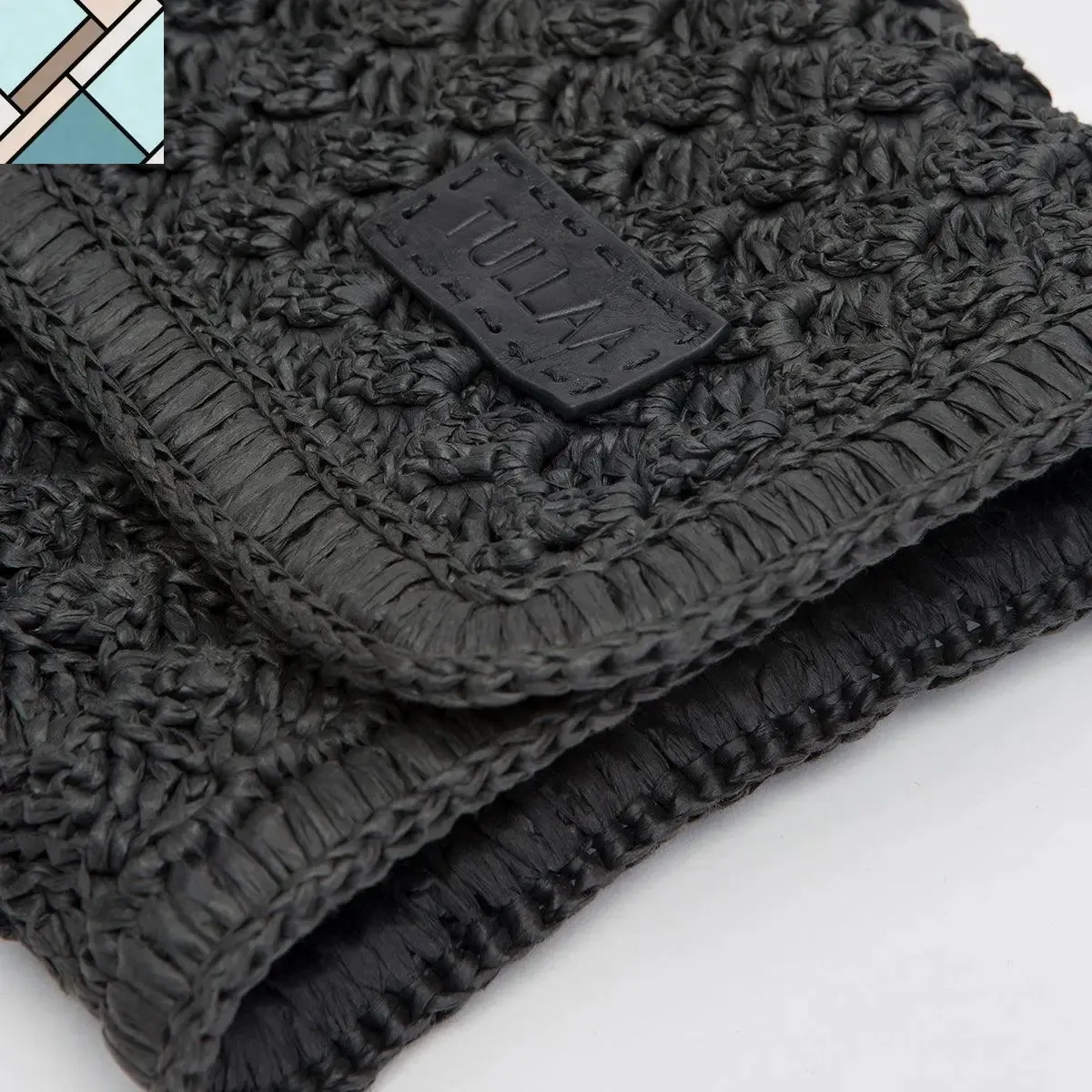 Odina Straw Clutch Handbag