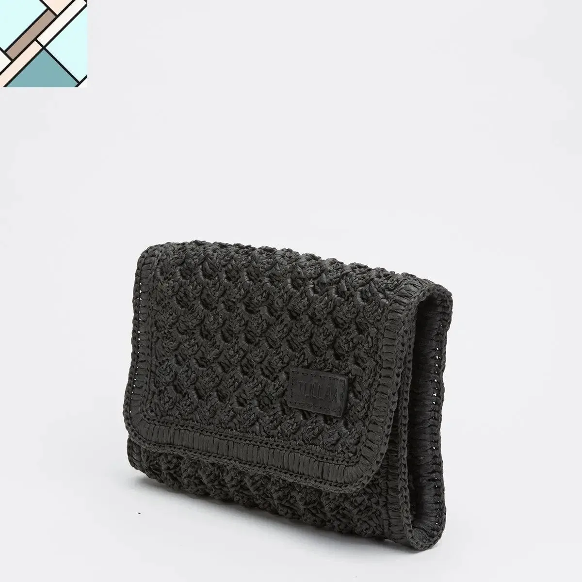 Odina Straw Clutch Handbag