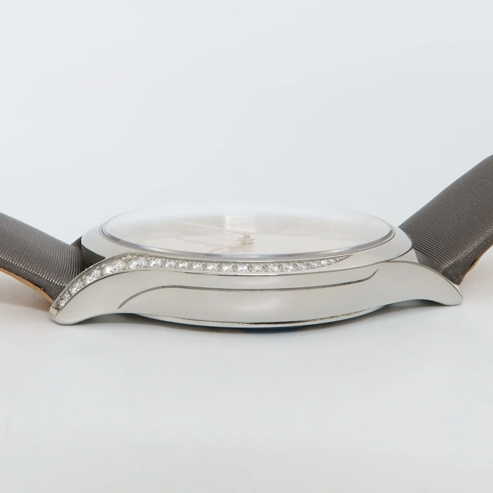 Omega De Ville Tresor Factory Diamond Bezel Stainless Steel 428.17.39.60.02.001