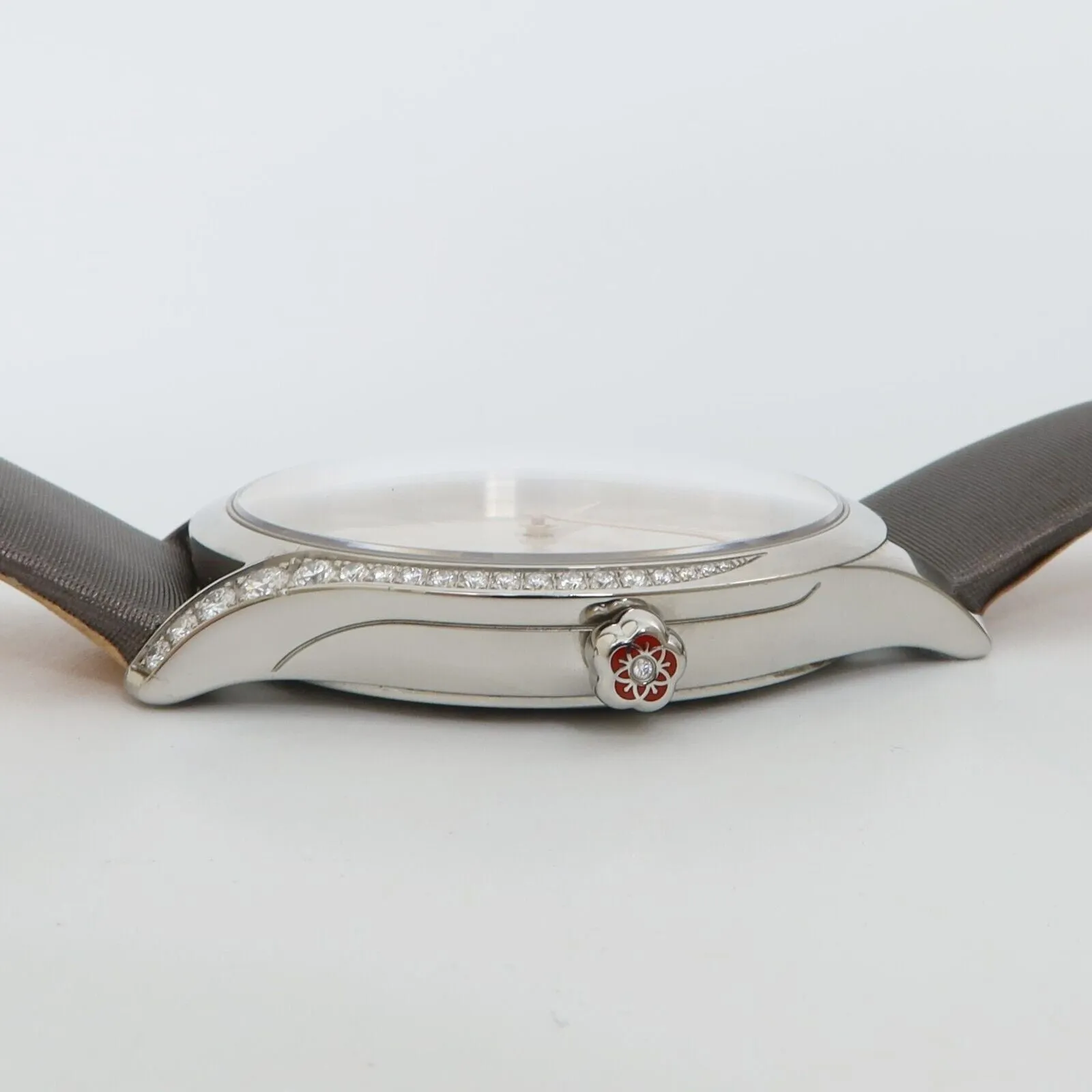 Omega De Ville Tresor Factory Diamond Bezel Stainless Steel 428.17.39.60.02.001