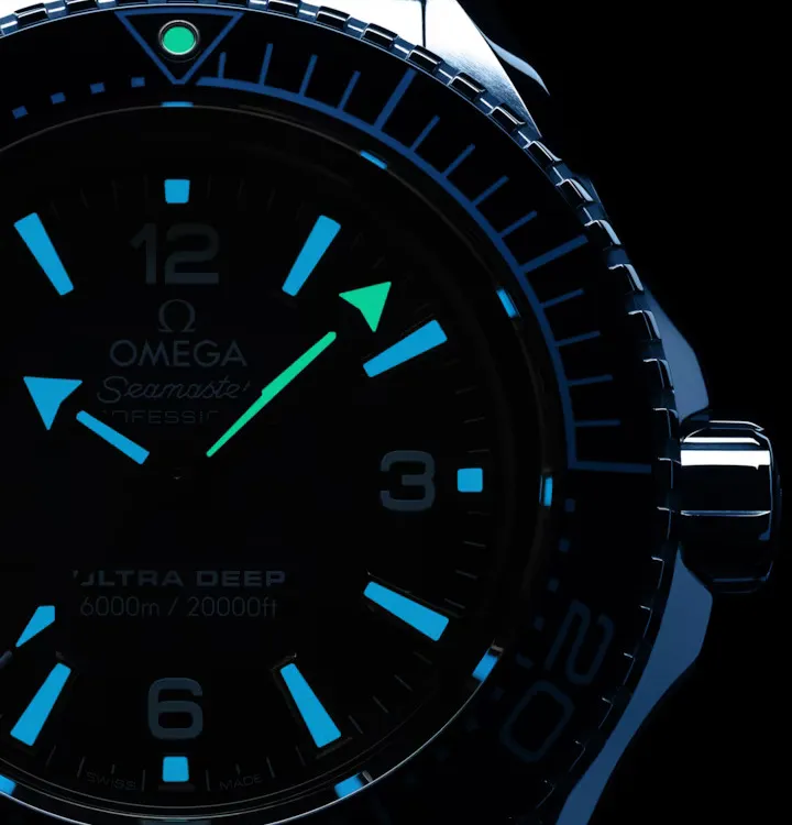 OMEGA Seamaster Planet Ocean 600m, 45.5mm with Summer Blue Wave Dial