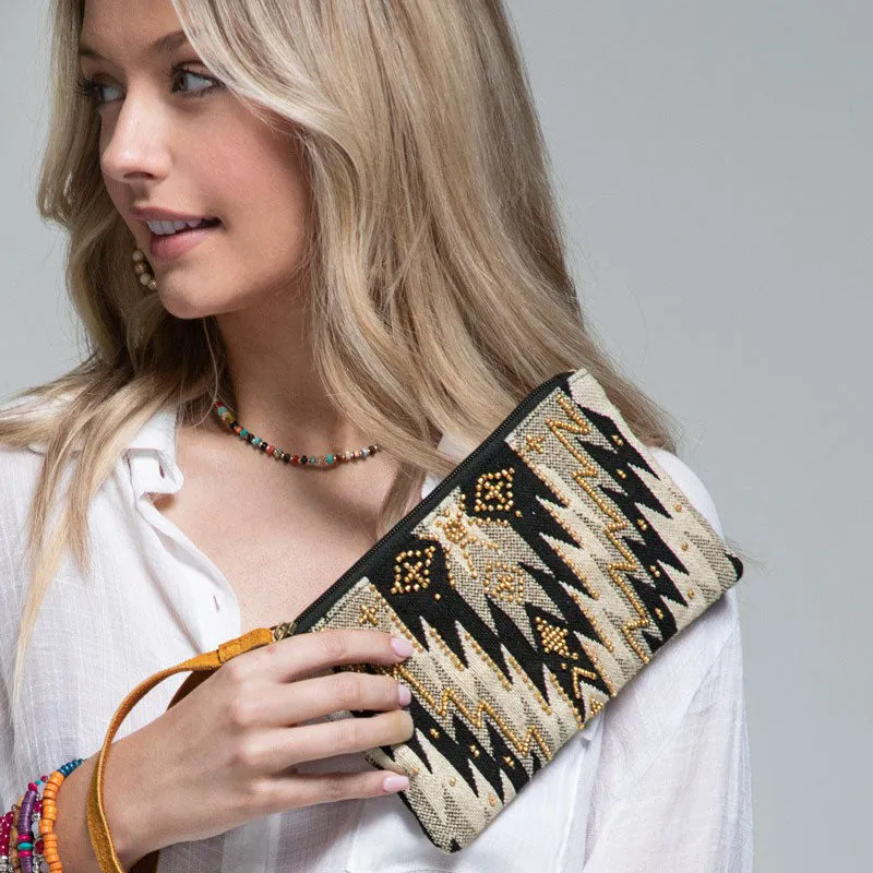 Orla Handmade Beaded Wristlet