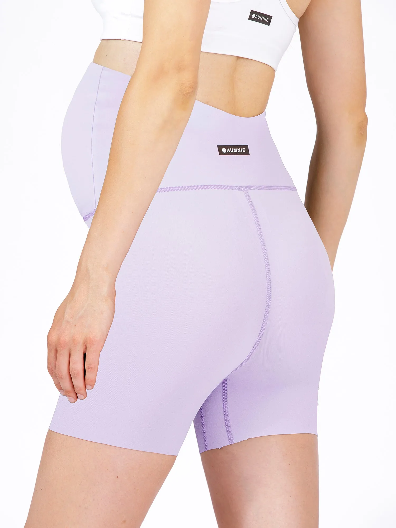 OVER THE BUMP MATERNITY NUDE SHAPE 6" SHORTS