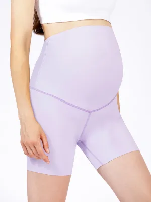 OVER THE BUMP MATERNITY NUDE SHAPE 6" SHORTS