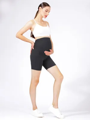 OVER THE BUMP MATERNITY NUDE SHAPE 6" SHORTS