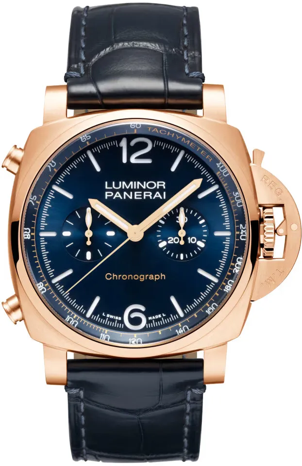 Panerai Luminor Chrono Goldtech Blu Notte Watch