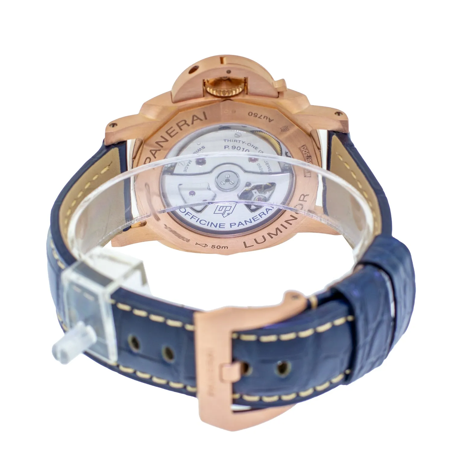 Panerai Luminor Marina Rose Gold Blue Arabic 44mm PAM01112