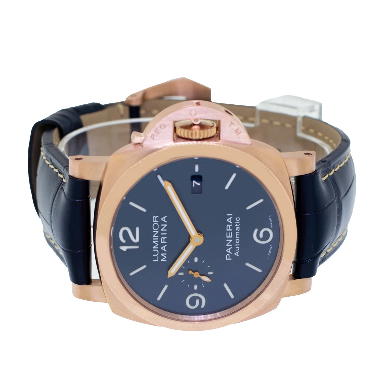 Panerai Luminor Marina Rose Gold Blue Arabic 44mm PAM01112
