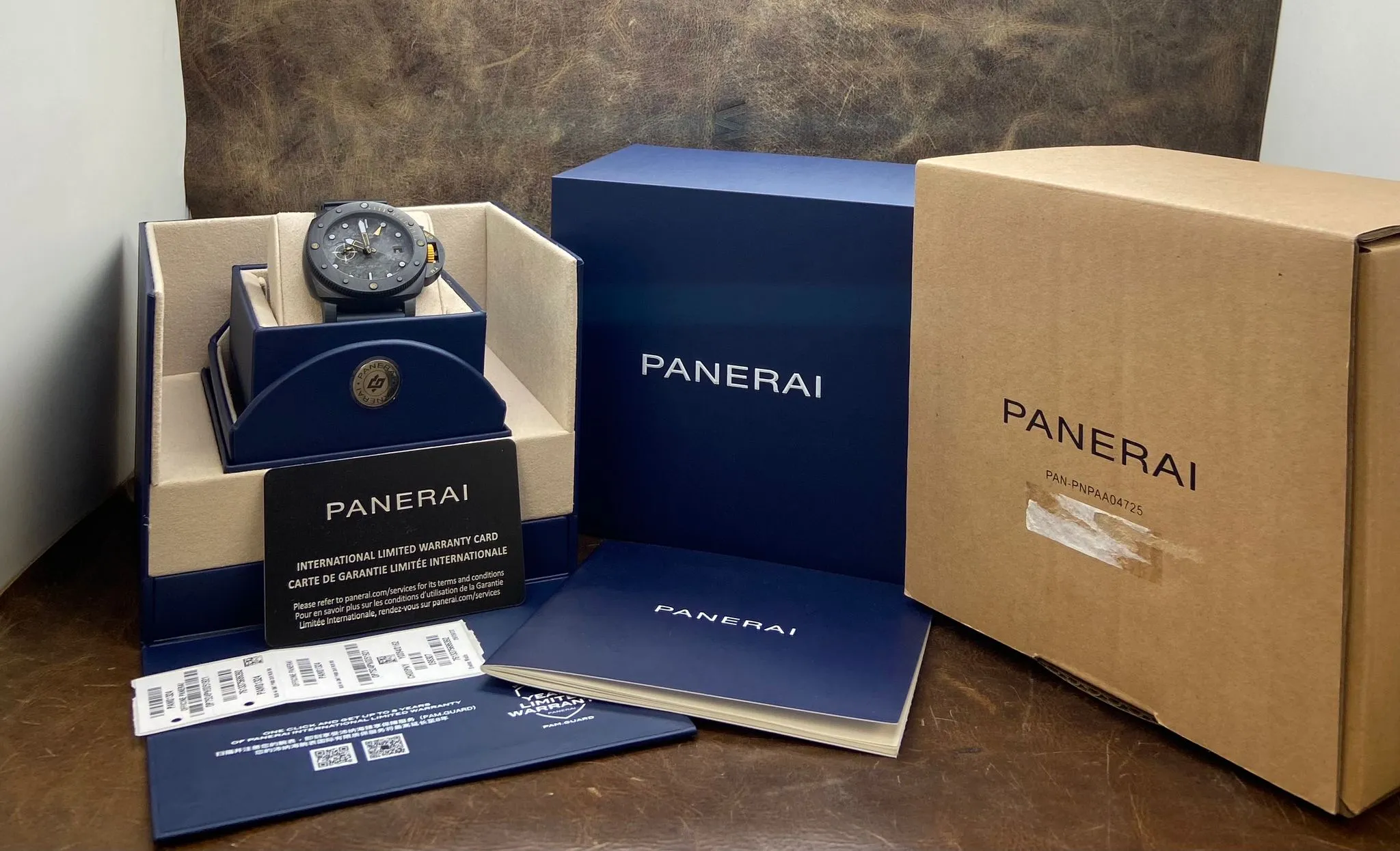 Panerai Luminor Submersible Carbotech Navy Seals GMT PAM01324 Black Dial Automatic Men's Watch