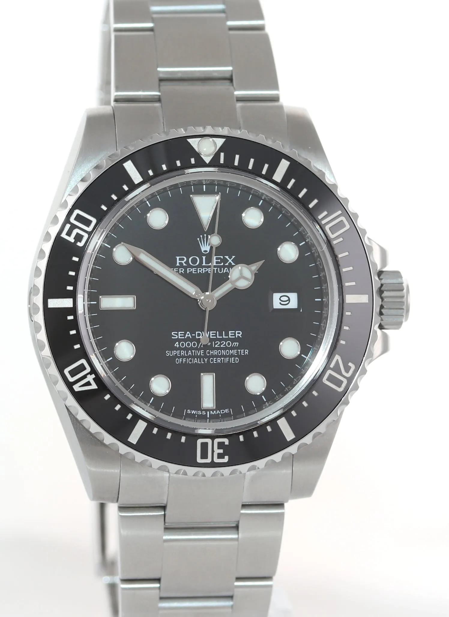 PAPERS 2016 Rolex Sea-Dweller 4000 SD4K 116600 Steel Black Ceramic Watch Box