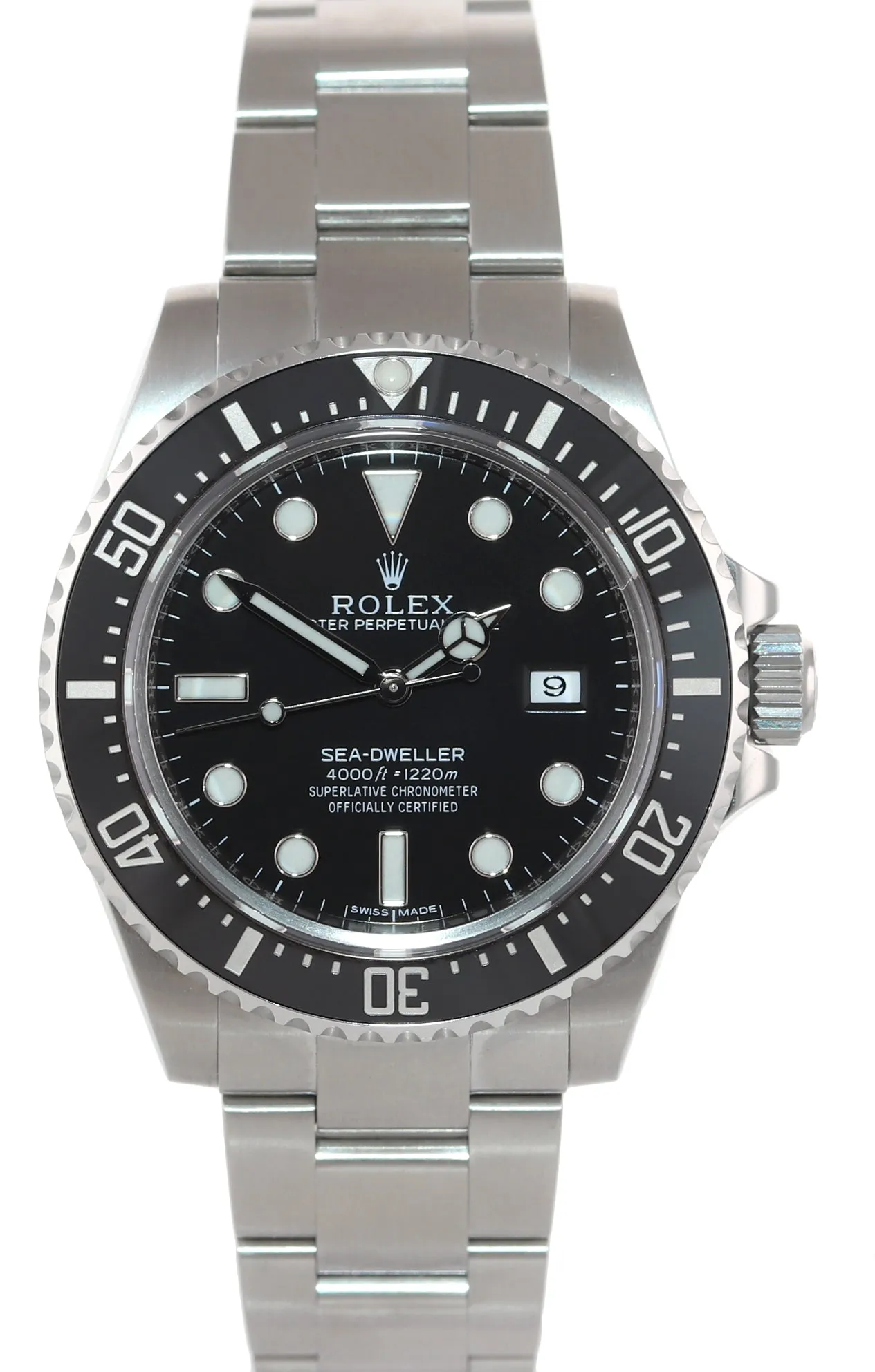 PAPERS 2016 Rolex Sea-Dweller 4000 SD4K 116600 Steel Black Ceramic Watch Box