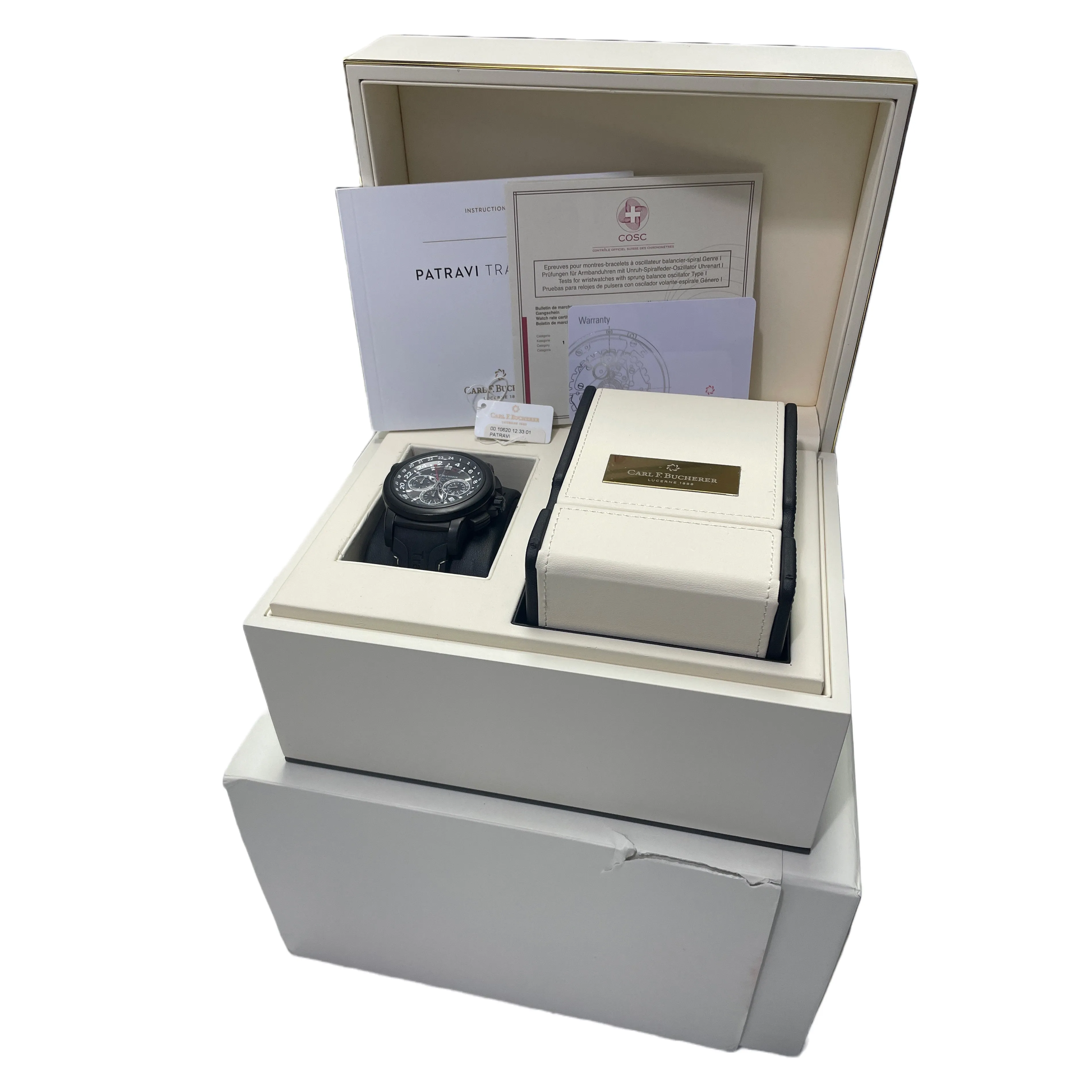 PAPERS Carl F. Bucherer Patravi TravelTec GMT Black 47mm 00.10620.12.33.01 B P