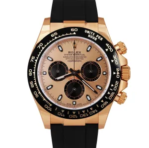 PAPERS Rolex Daytona Rose Gold Pink Sundust PAPERS Oysterflex Watch 116515 B P