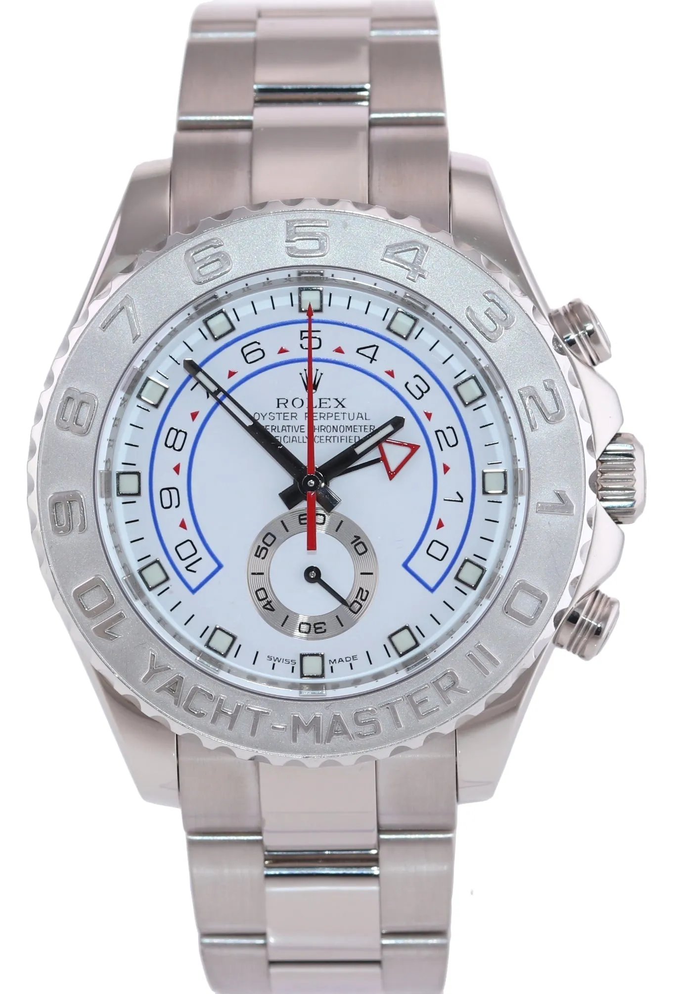 PAPERS Rolex Yacht-Master II 44mm White Gold 116689 YM 2 Watch Box