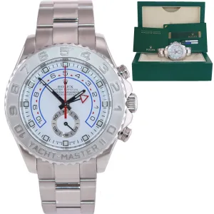 PAPERS Rolex Yacht-Master II 44mm White Gold 116689 YM 2 Watch Box