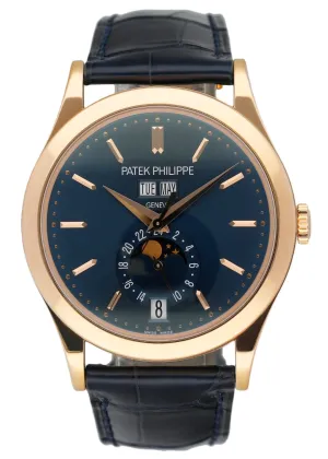 Patek Philippe Complications 5396R Blue Dial Mens Watch Box Papers