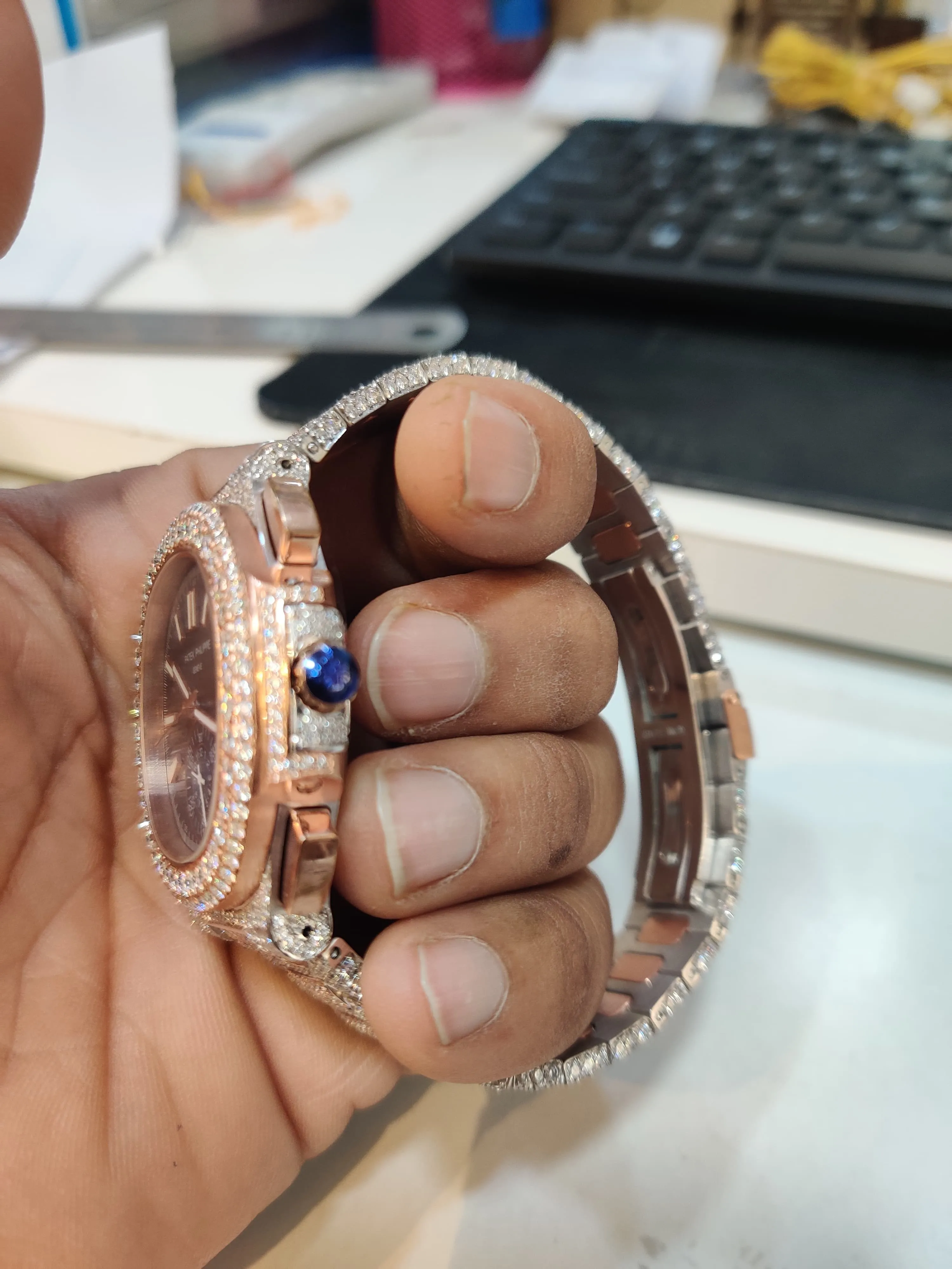 Patek Philippe Moissanite Diamond Watch W 230