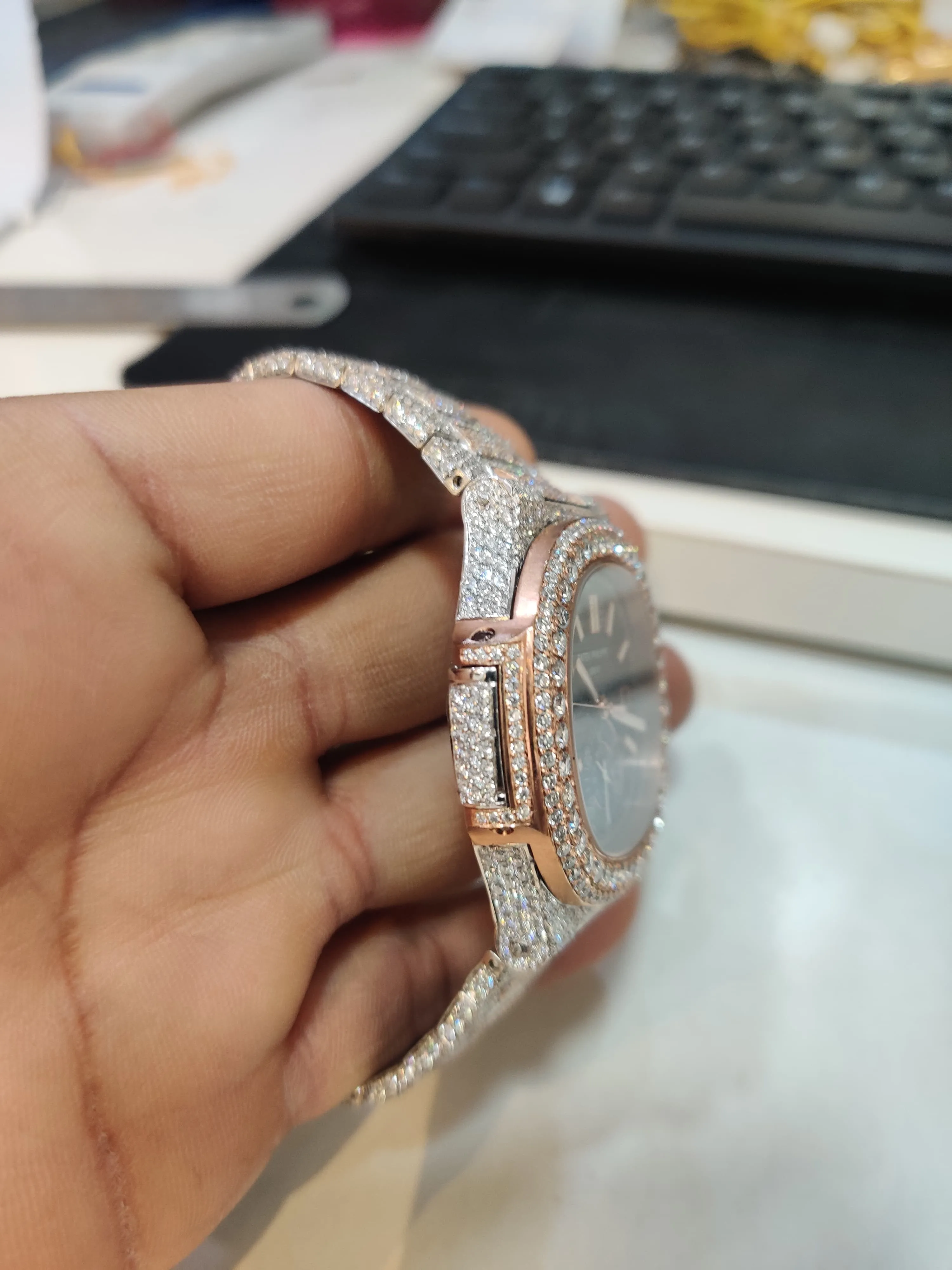 Patek Philippe Moissanite Diamond Watch W 230