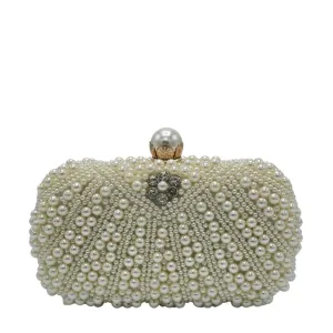 Pearl Beaded Clutch - 232