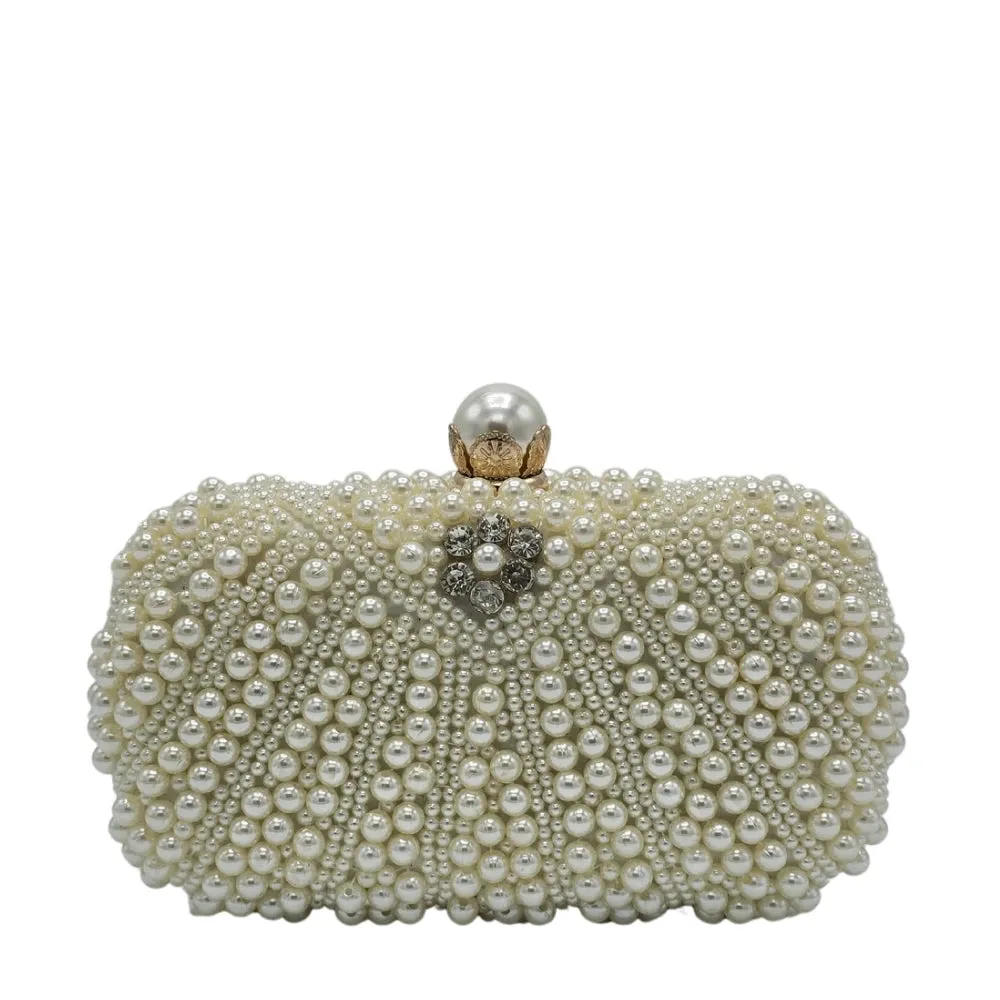Pearl Beaded Clutch - 232