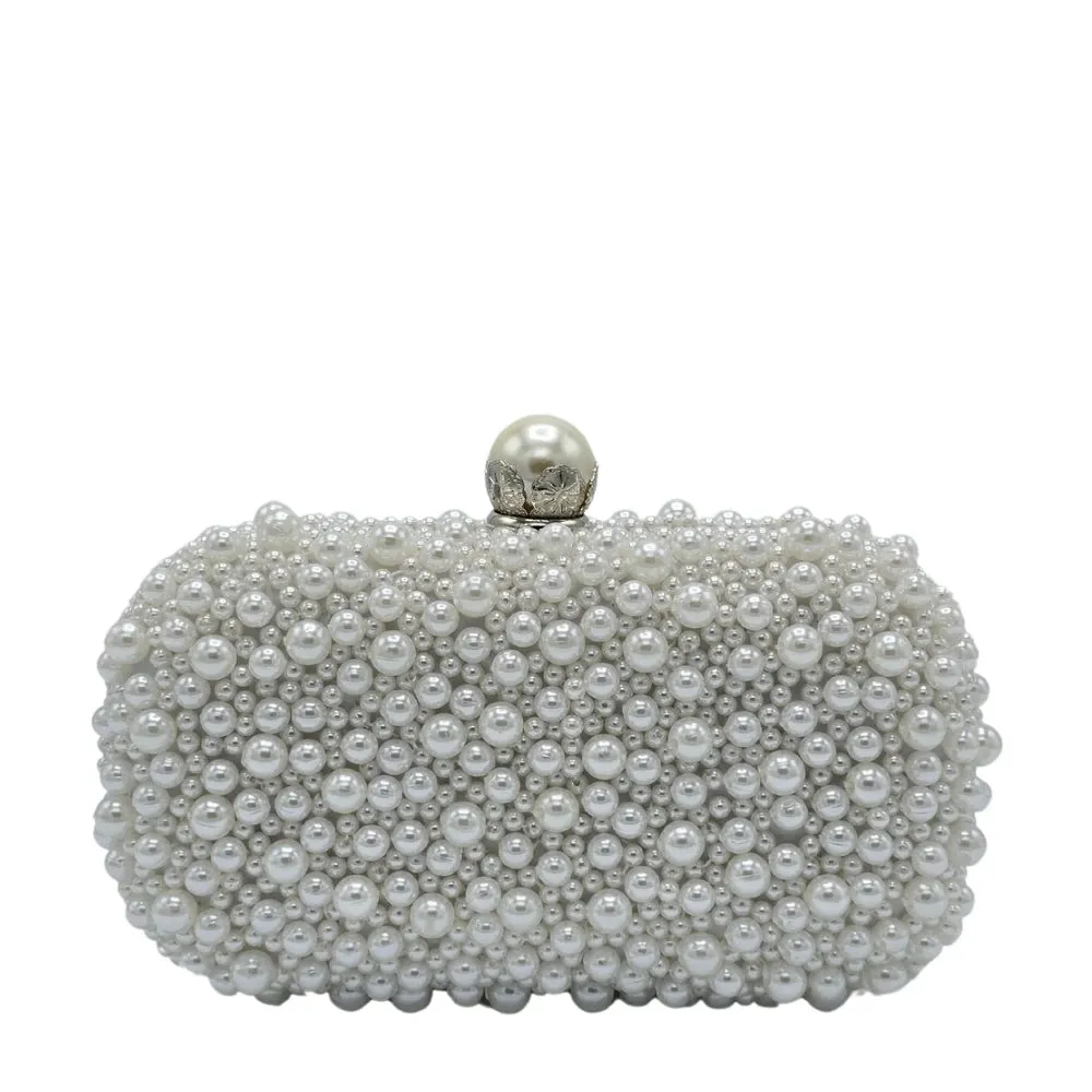 Pearl Beaded Clutch - 233