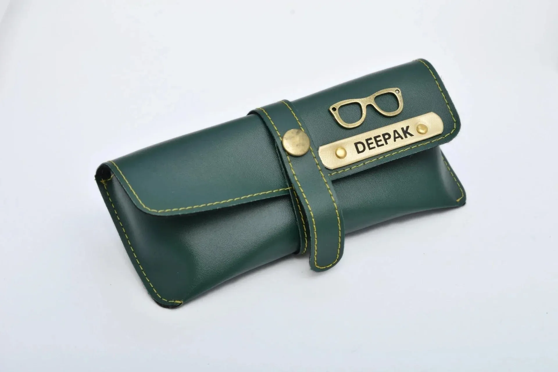 Personalised Black Classic Smart Bottle (1 Litre) & All in One Men's Combo (4 pcs)  - Olive Green