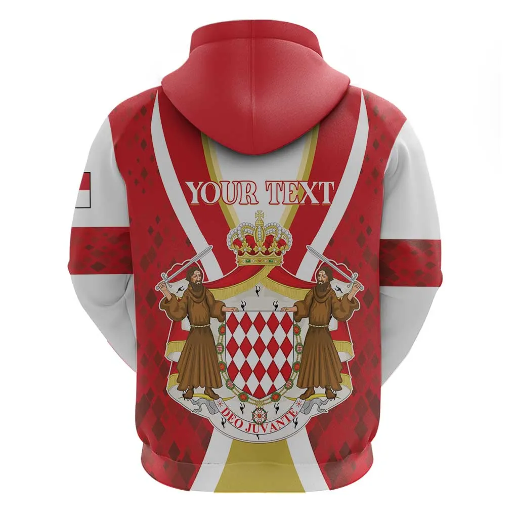 Personalized Monaco Zip Hoodie Deo Juvante Sporty Style LT01