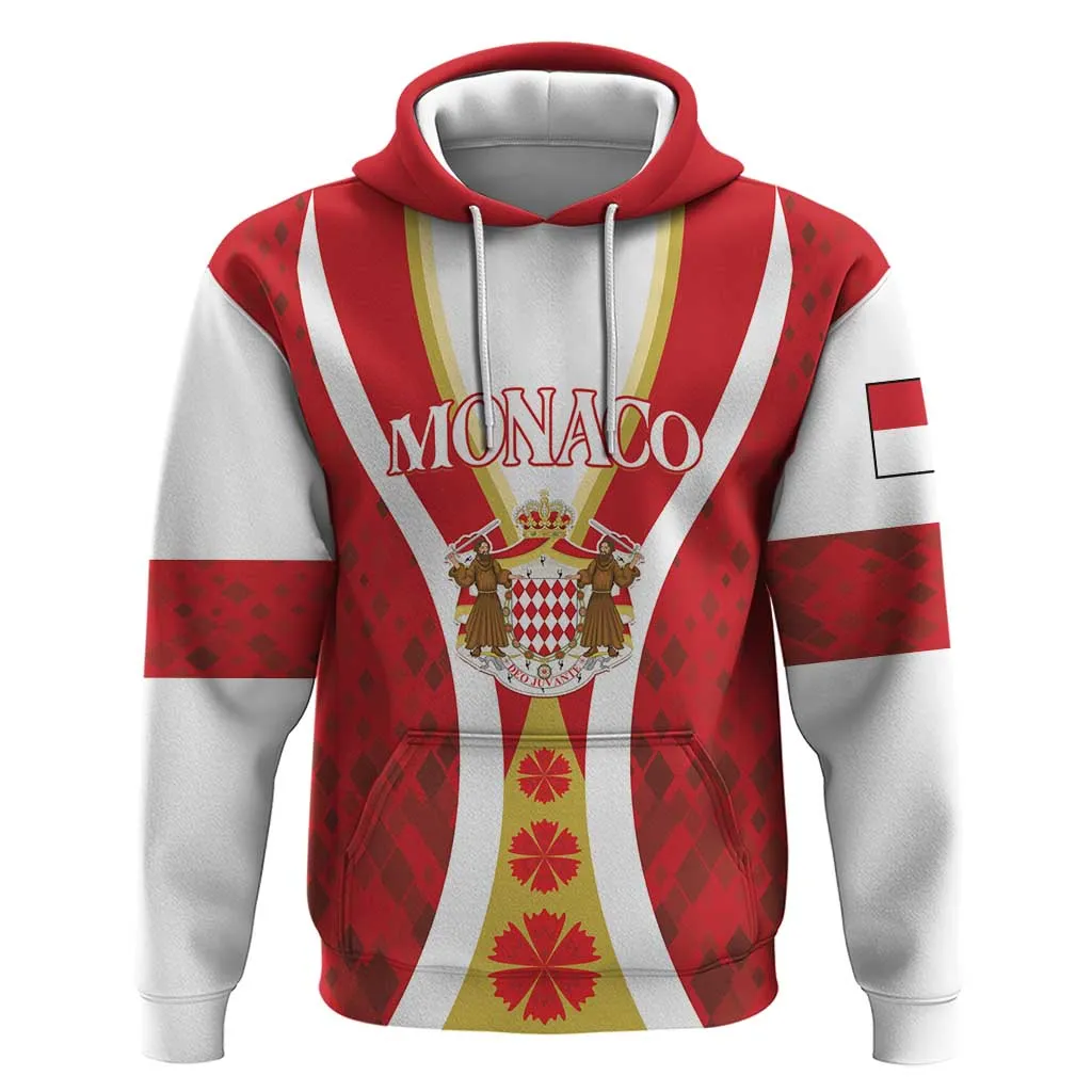 Personalized Monaco Zip Hoodie Deo Juvante Sporty Style LT01