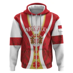 Personalized Monaco Zip Hoodie Deo Juvante Sporty Style LT01