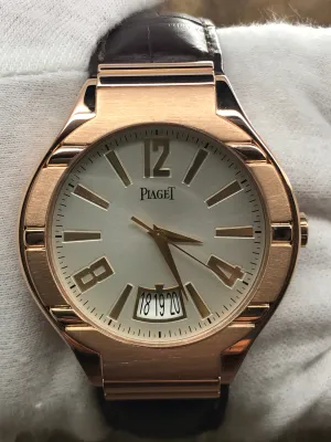 Piaget Polo 18K Rose Gold G0A31149 P10388 Silver Dial Automatic Men's Watch