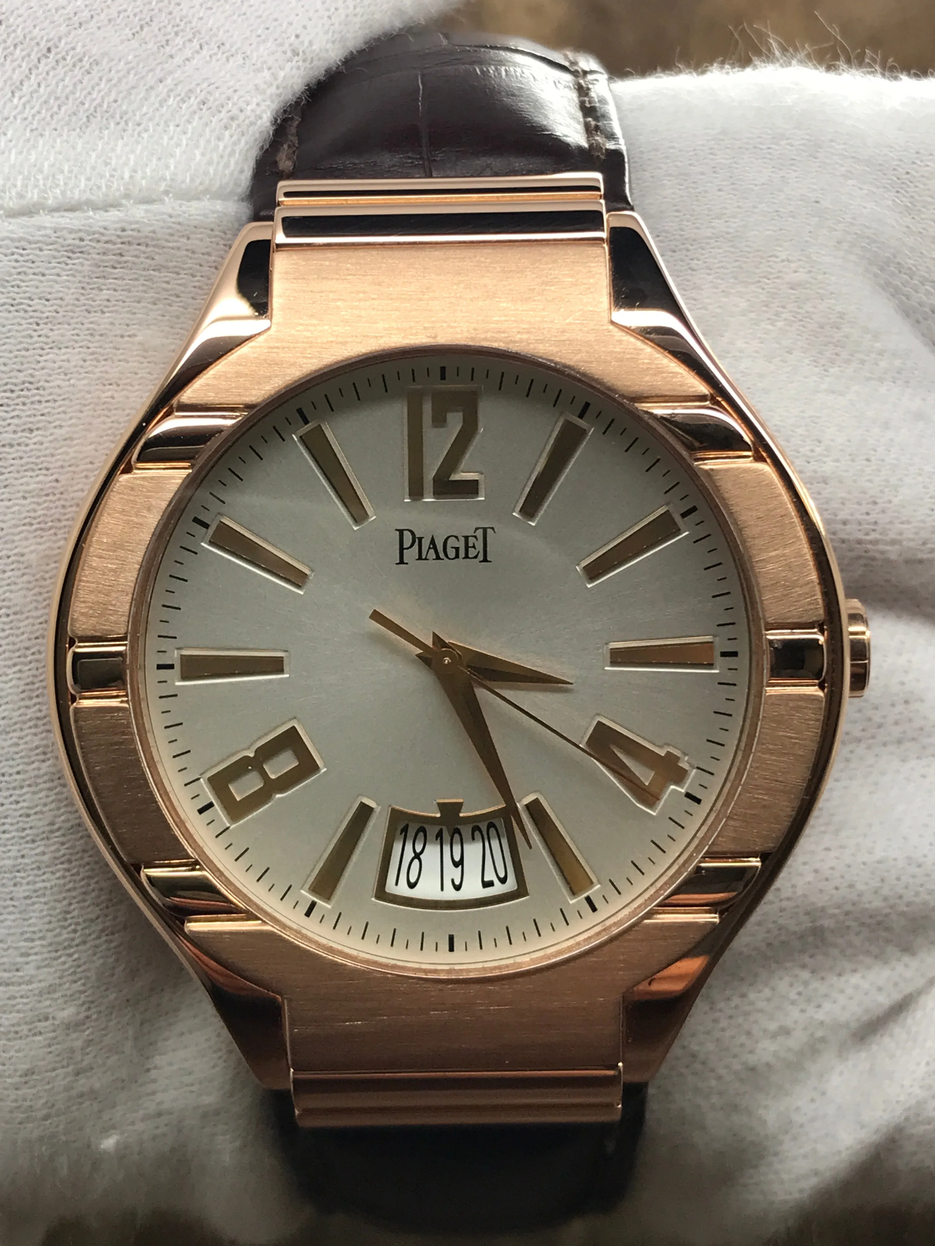 Piaget Polo 18K Rose Gold G0A31149 P10388 Silver Dial Automatic Men's Watch