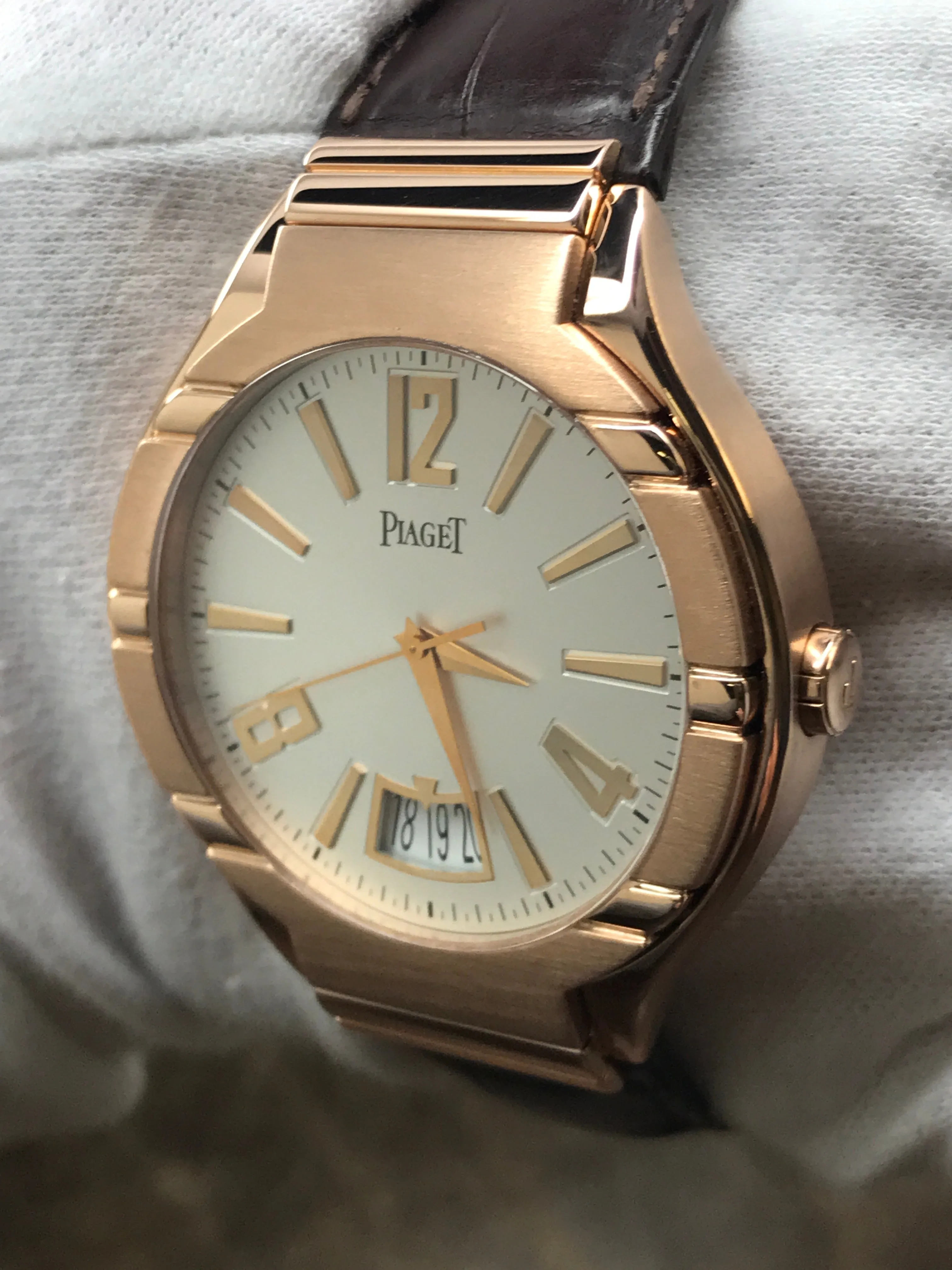 Piaget Polo 18K Rose Gold G0A31149 P10388 Silver Dial Automatic Men's Watch