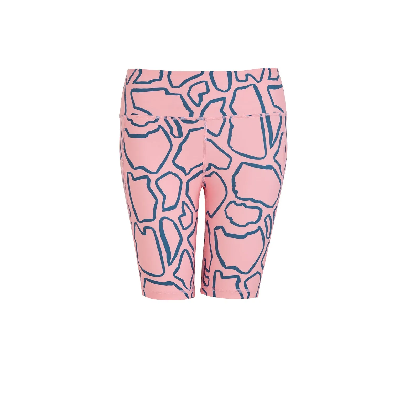Pink Abstract Cycling Shorts