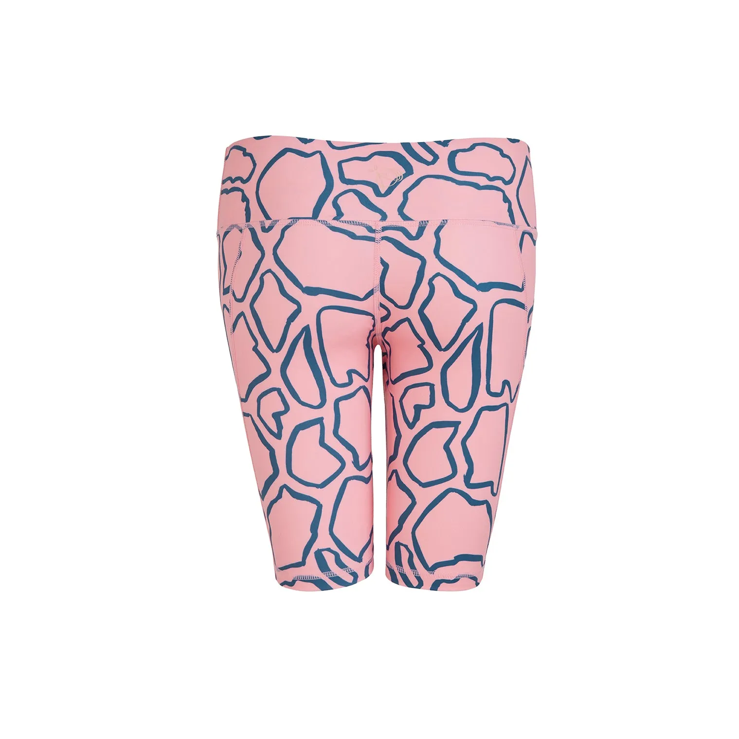 Pink Abstract Cycling Shorts