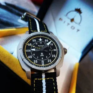 PITOT Watches: F-14 Tomcat Jolly Rogers inspired watch